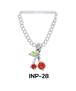 Sweet Cherry Invisible Nipple Piercing INP-28